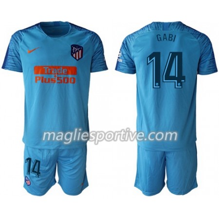 Completo Calcio Atlético Madrid Gabi 14 Bambino Divisa Trasferta 2018/2019